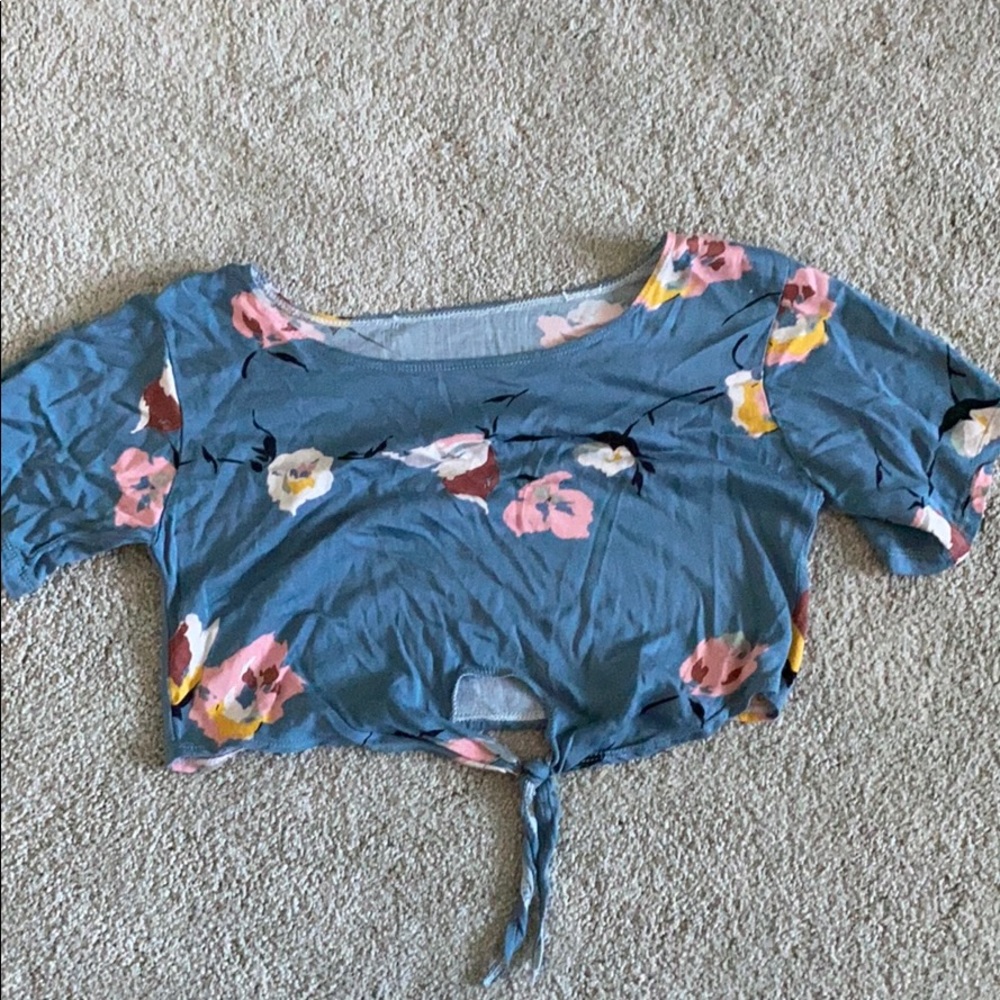 floral crop top